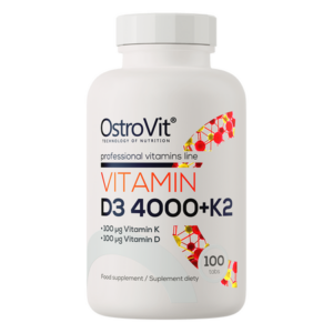 OstroVit Vitamina D3 4000 IU+ K2 100 tableta